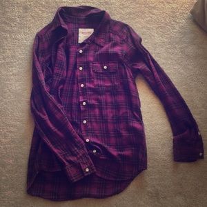 Purple Flannel Top